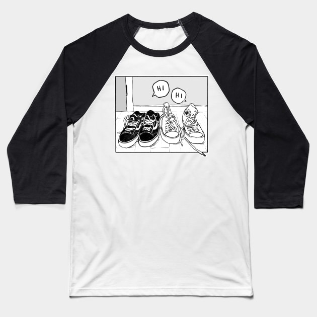 Heartstopper shoes Baseball T-Shirt by daddymactinus